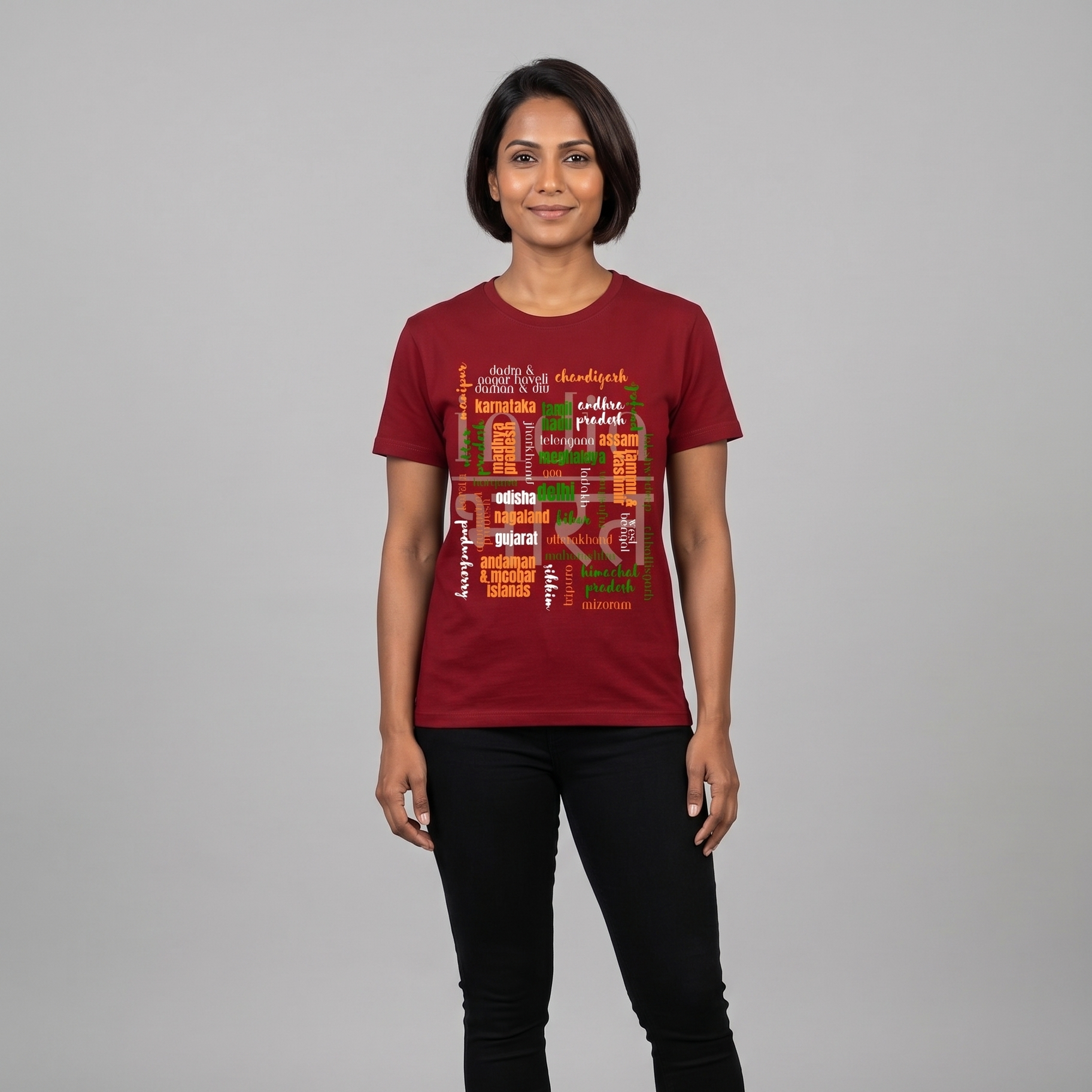 Unisex Regular Fit Independence Day T-Shirt | All Indian States Typography Print