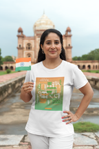 Unity in Diversity Typography Women's T-Shirt - Regional Matrix Design - White