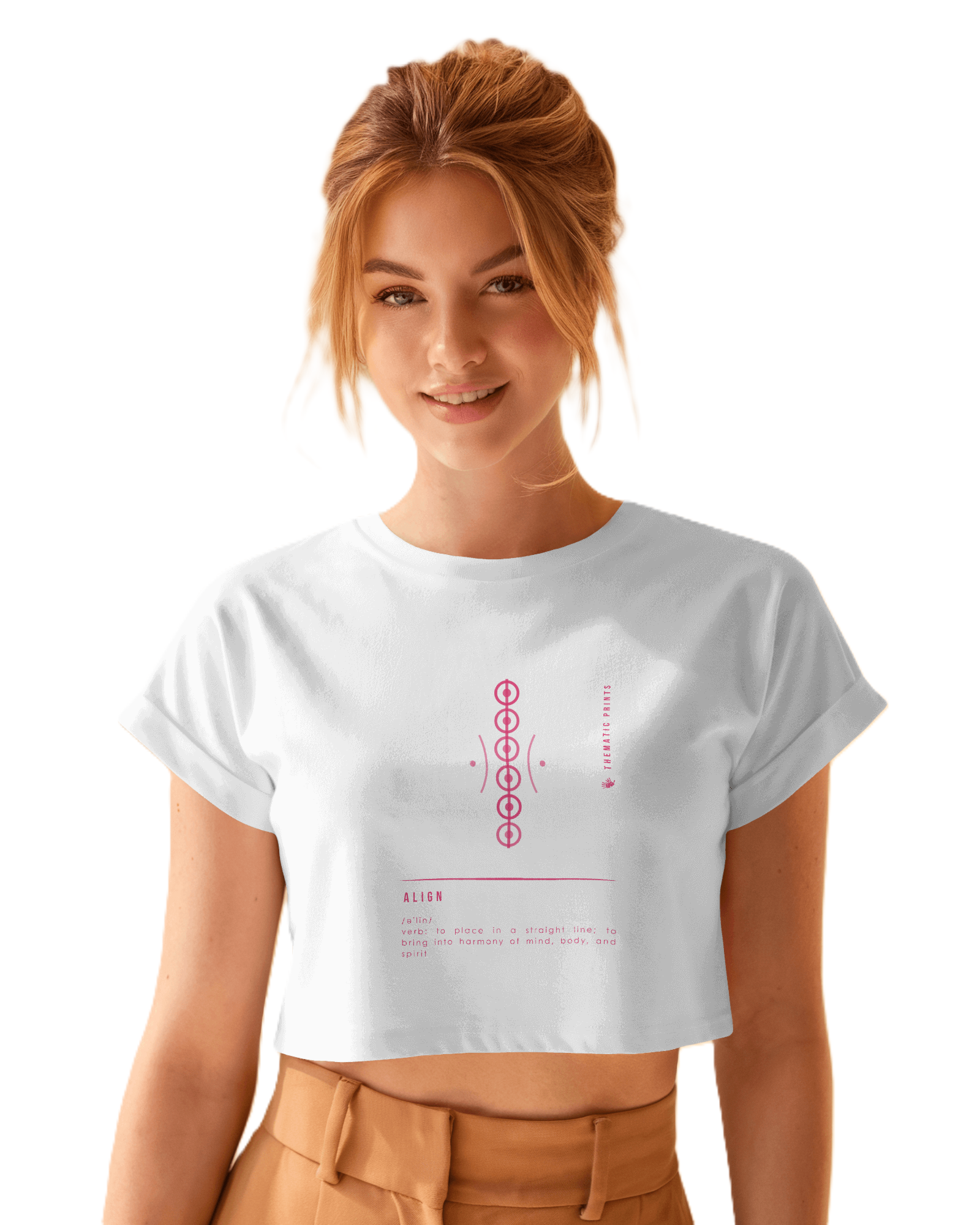 Women's Crop Top - Mindful Meanings Collection - ALIGN