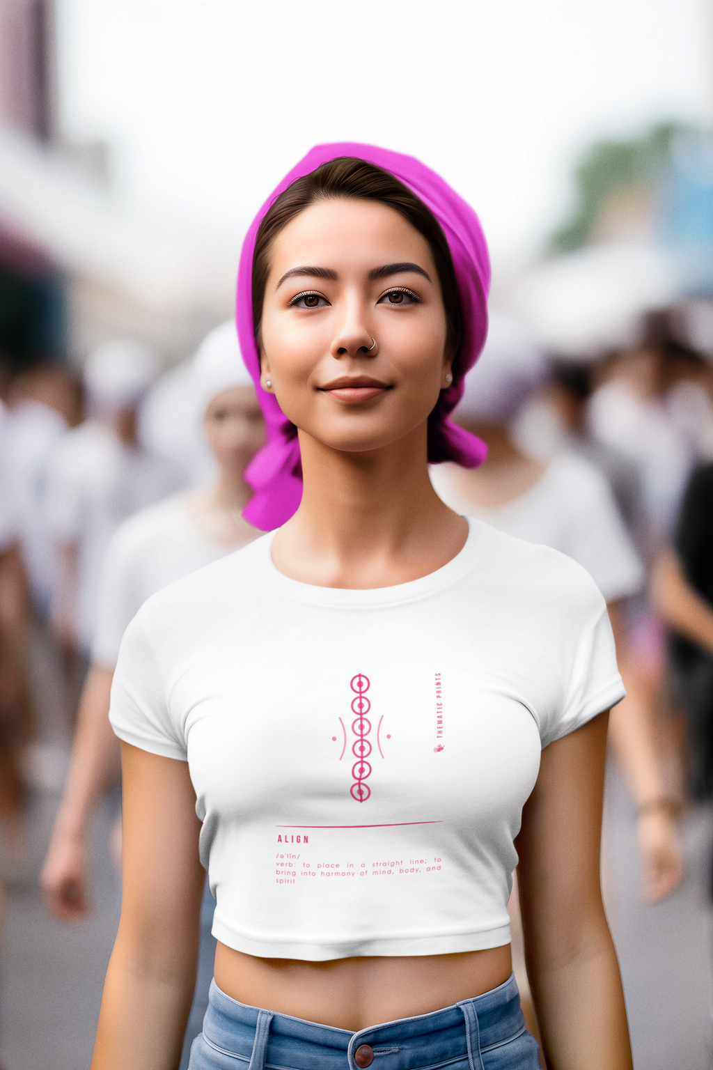 Women's Crop Top - Mindful Meanings Collection - ALIGN