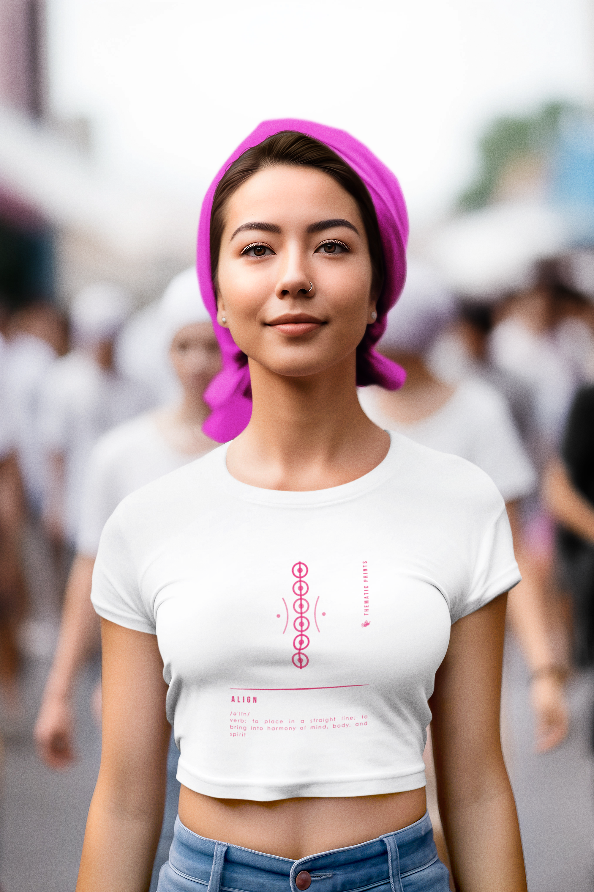 Women's Crop Top - Mindful Meanings Collection - ALIGN