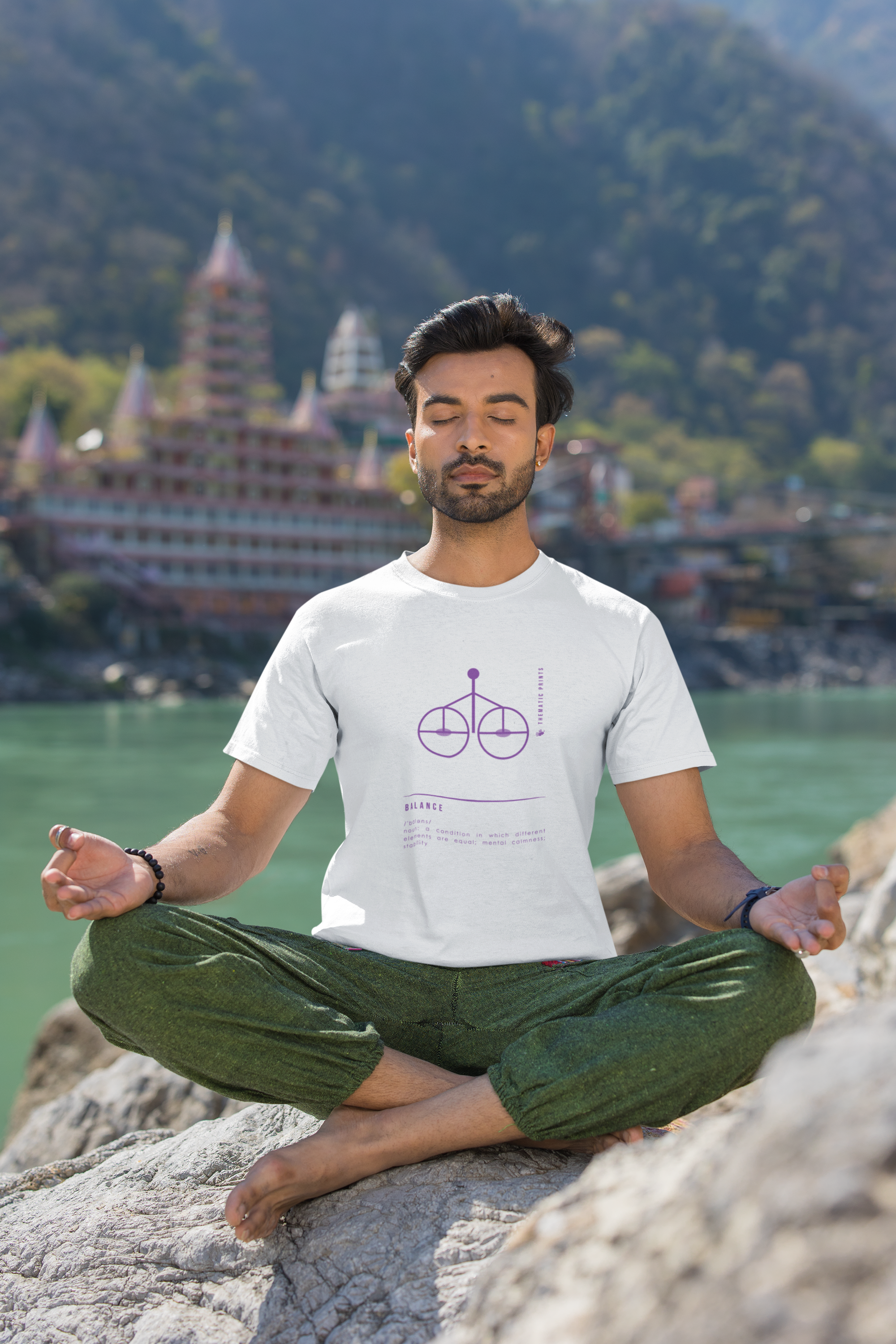 "Balance" Men's T-Shirt - Mindful Meanings Collection