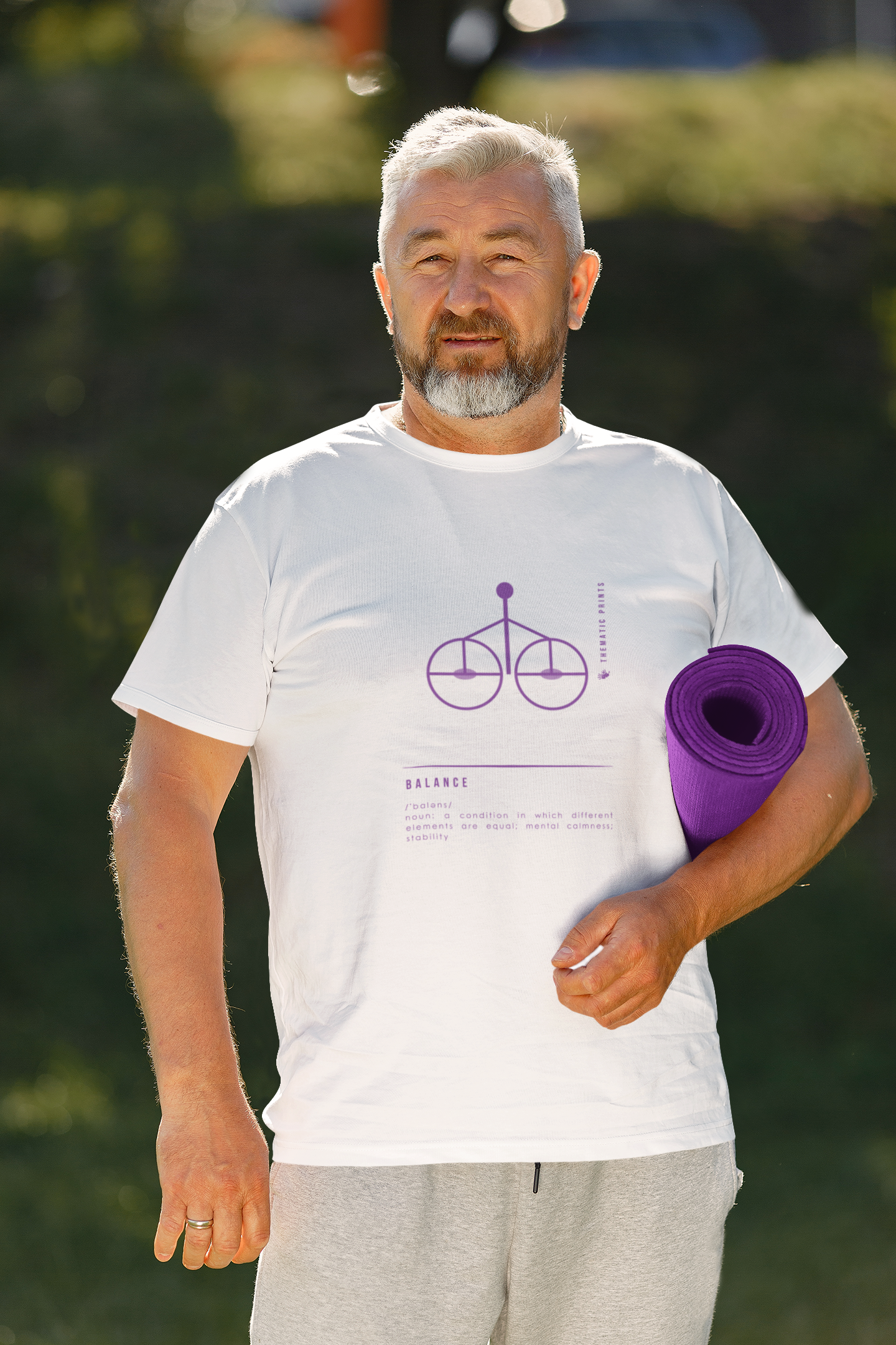 "Balance" Men's T-Shirt - Mindful Meanings Collection