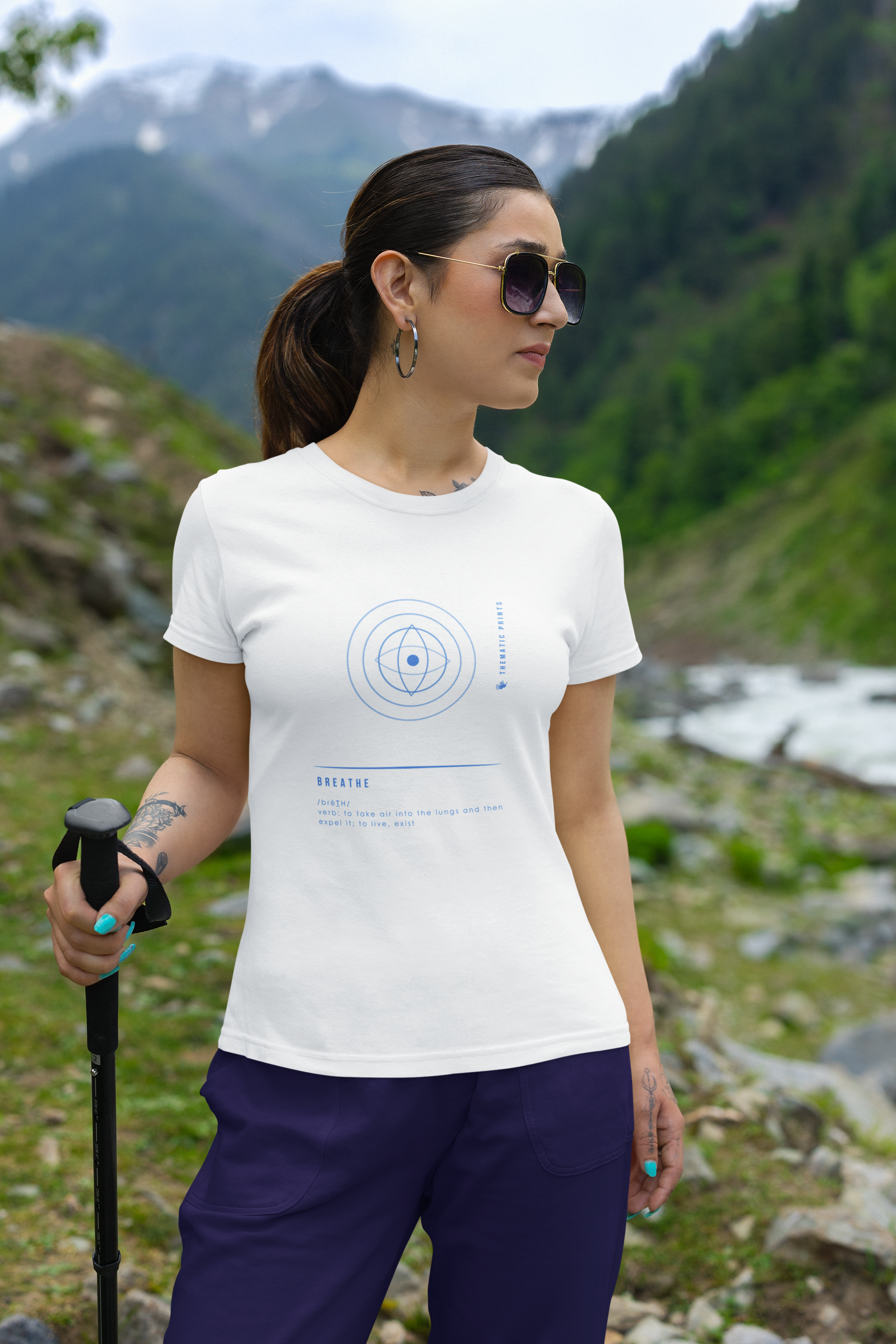 Women's T-Shirt - Mindful Meanings Collection - BREATHE