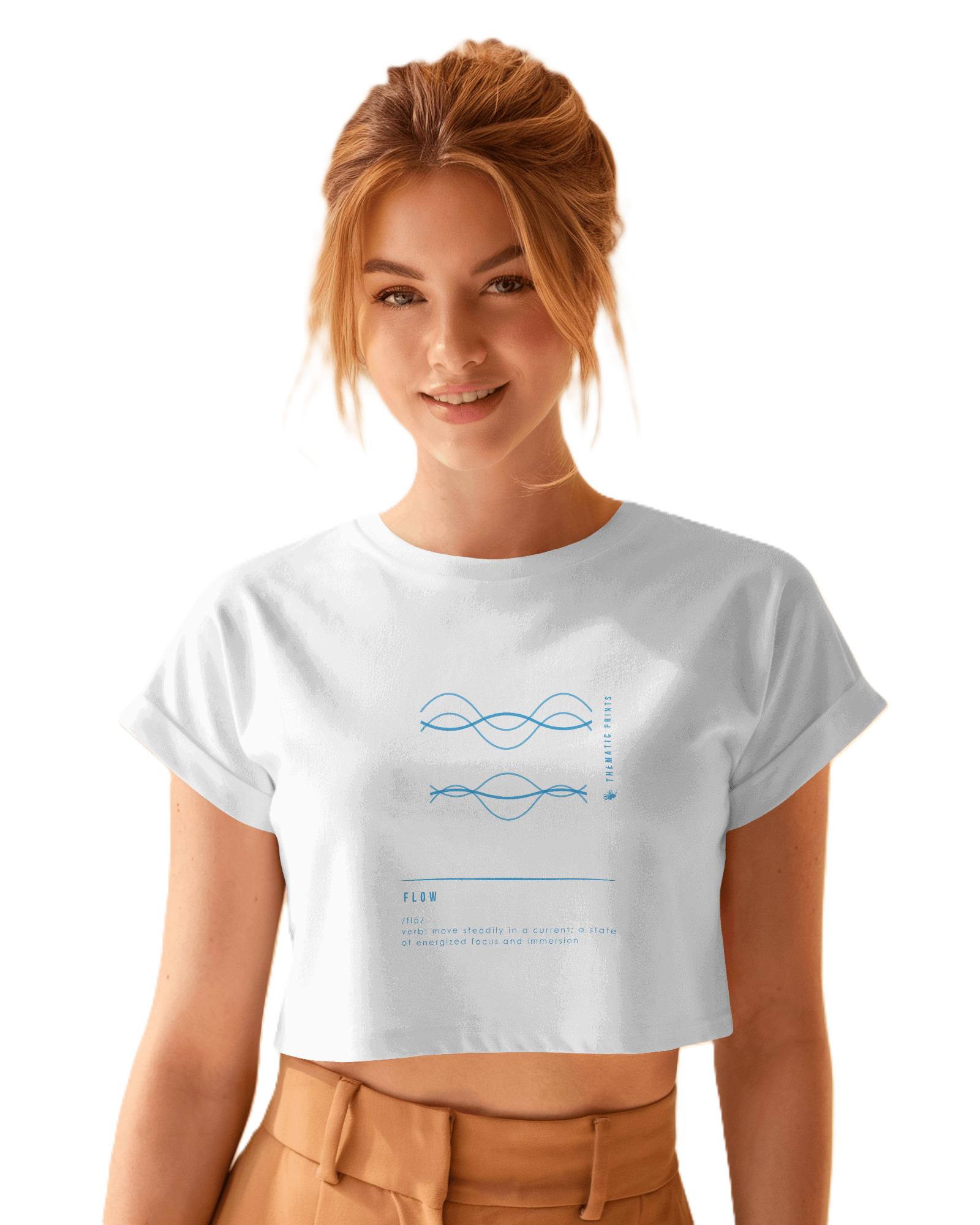 Women's Crop Top - Mindful Meanings Collection - FLOW