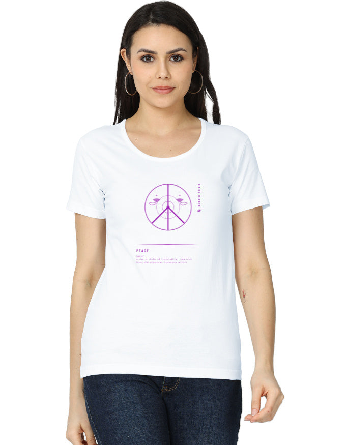 Women's T-Shirt - Mindful Meanings Collection - PEACE