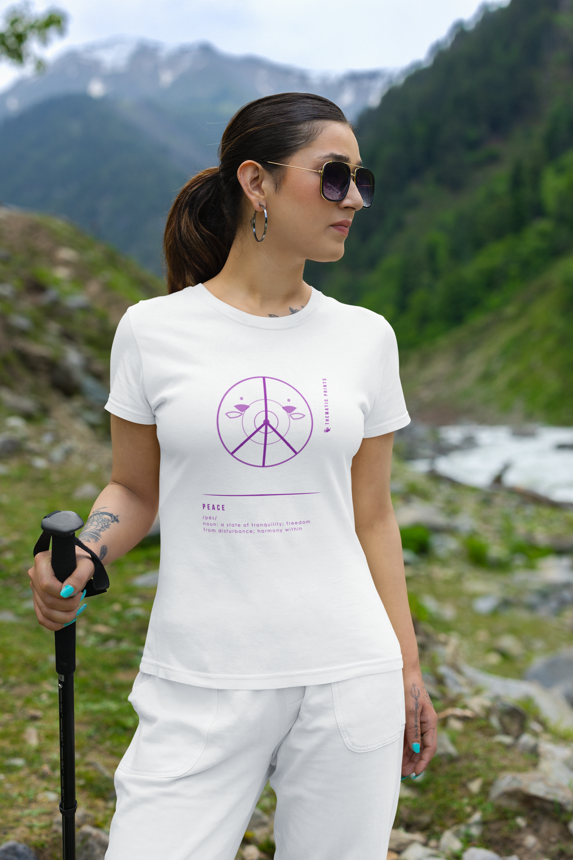 Women's T-Shirt - Mindful Meanings Collection - PEACE