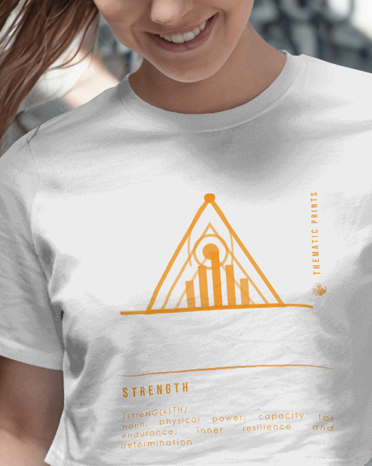 Women's Crop Top - Mindful Meanings Collection - STRENGTH